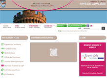 Tablet Screenshot of cc-paysdelapalisse.fr